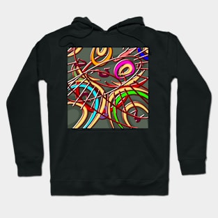 Chaotic colorful pattern Hoodie